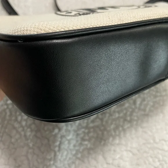 MICHAEL MICHAEL KORS Fulton Sport Large Canvas Crossbody Bag - Black & White - Picture 11 of 13